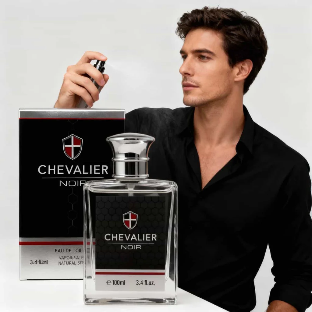 Apa de toaleta amestec echilibrat de note florale Chevalier Noir, 100 ml - imagine 2