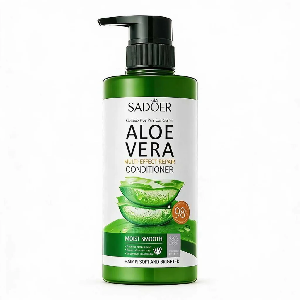 Balsam de par cu aloe vera, Sadoer, 500 ml - imagine 2