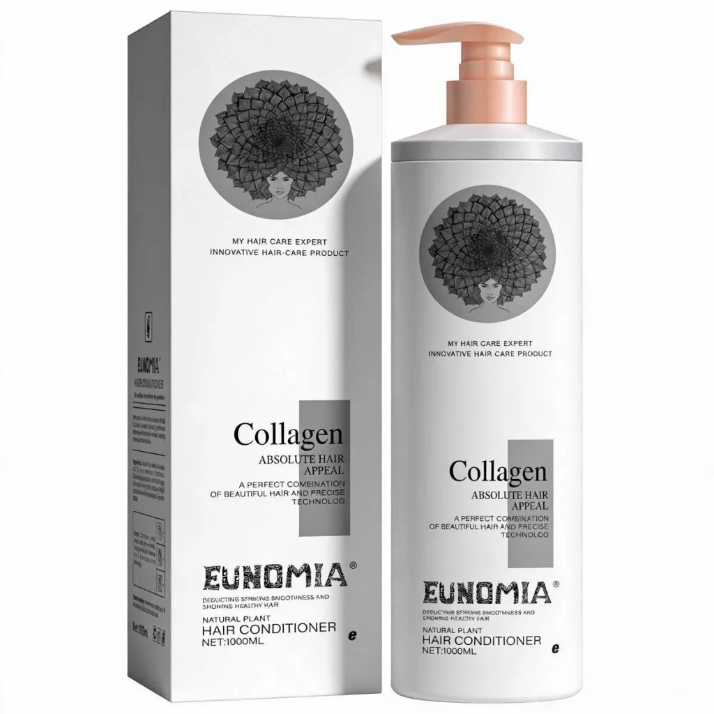 Balsam de par cu colagen, din plante naturale, cantitate 1000 ml - imagine 2