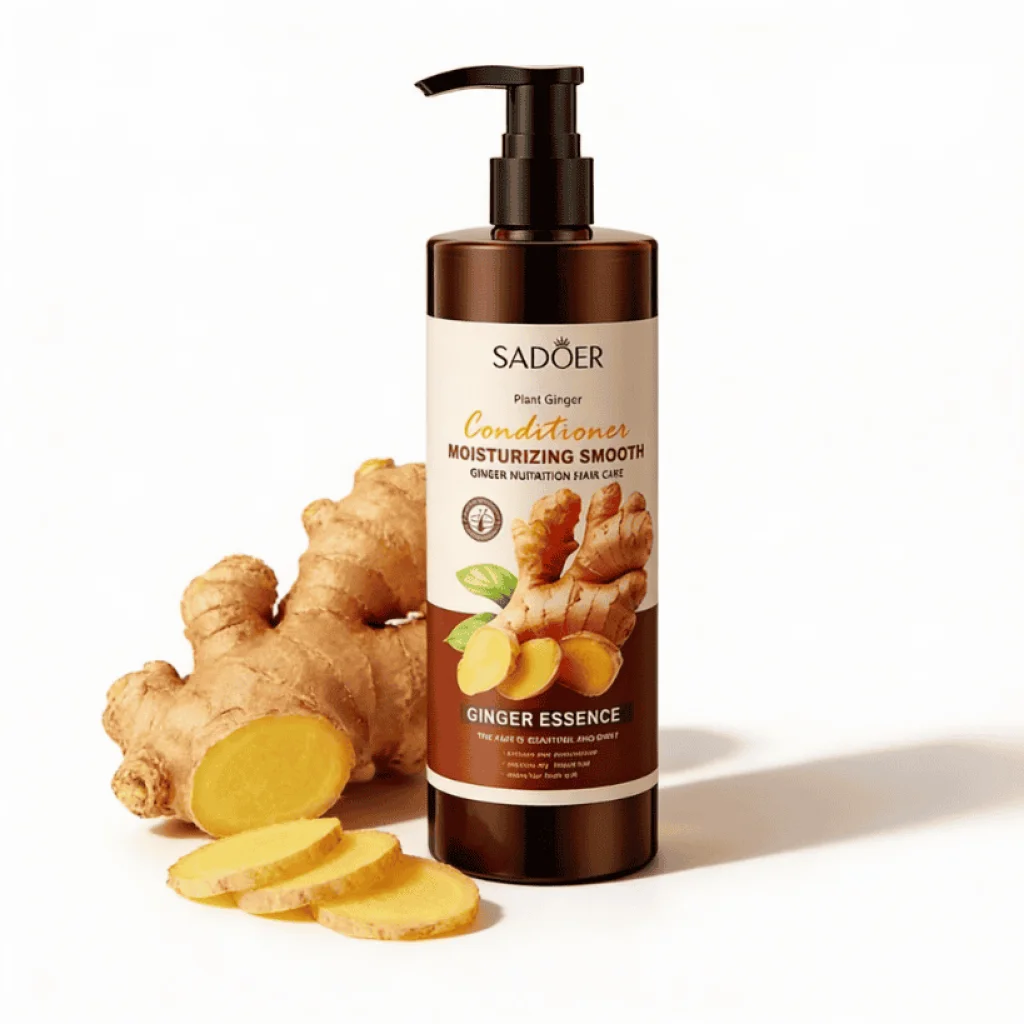 Balsam de par cu ghimbir, Sadoer, 500ml - imagine 2