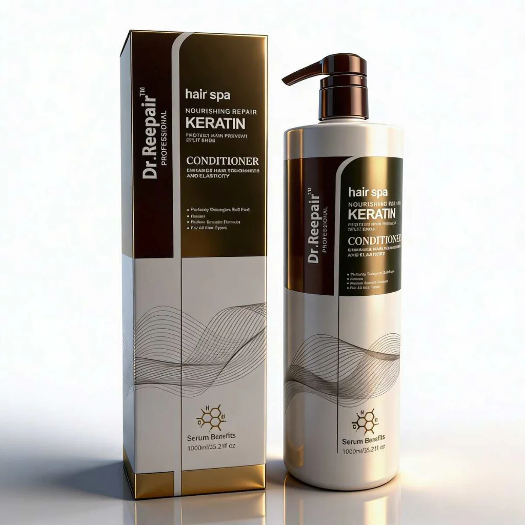 Balsam de păr cu keratină, Dr. Reepair, 1000 ml - imagine 2