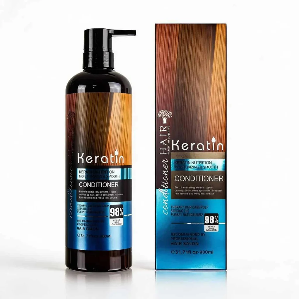 Balsam de par cu keratina, cantitate 900 ml - imagine 2