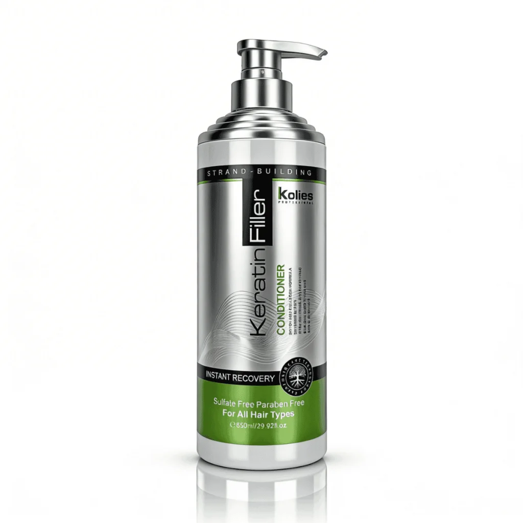 Balsam de păr cu keratina, fără sulfați și parabeni, Kolies, 850 ml - imagine 4