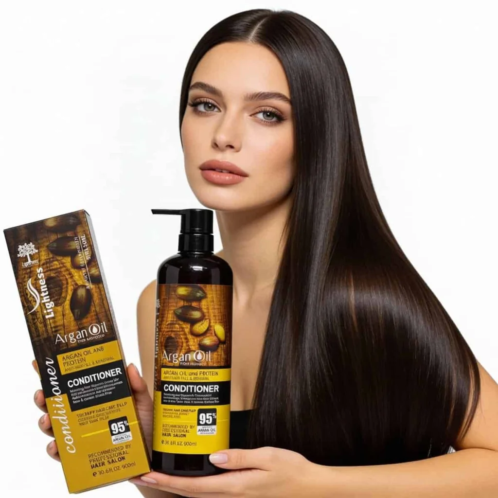 Balsam de păr pentru hidratare și fortifiere, Argan Oil Lightness, 900 ml - imagine 4