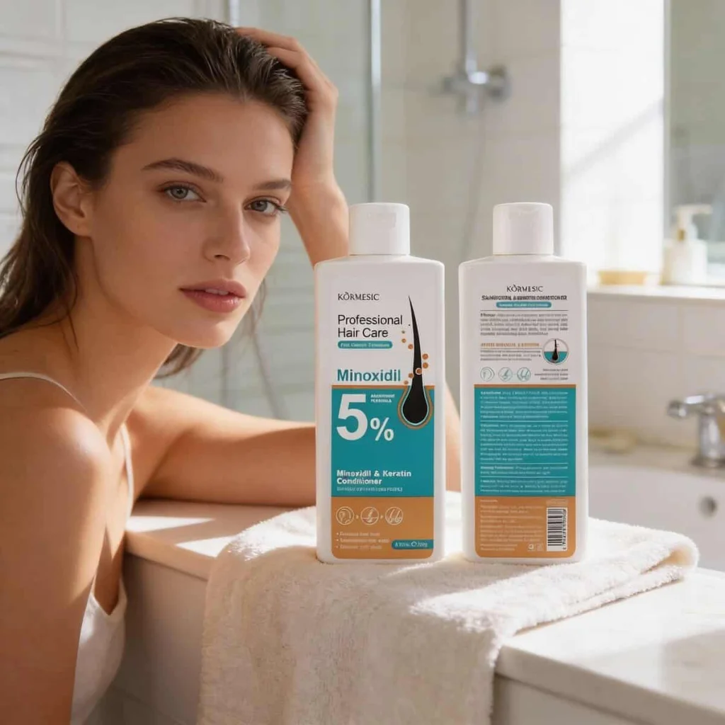 Balsam de par profesional cu minoxidil si keratina, Kormesic, 265 g - imagine 4