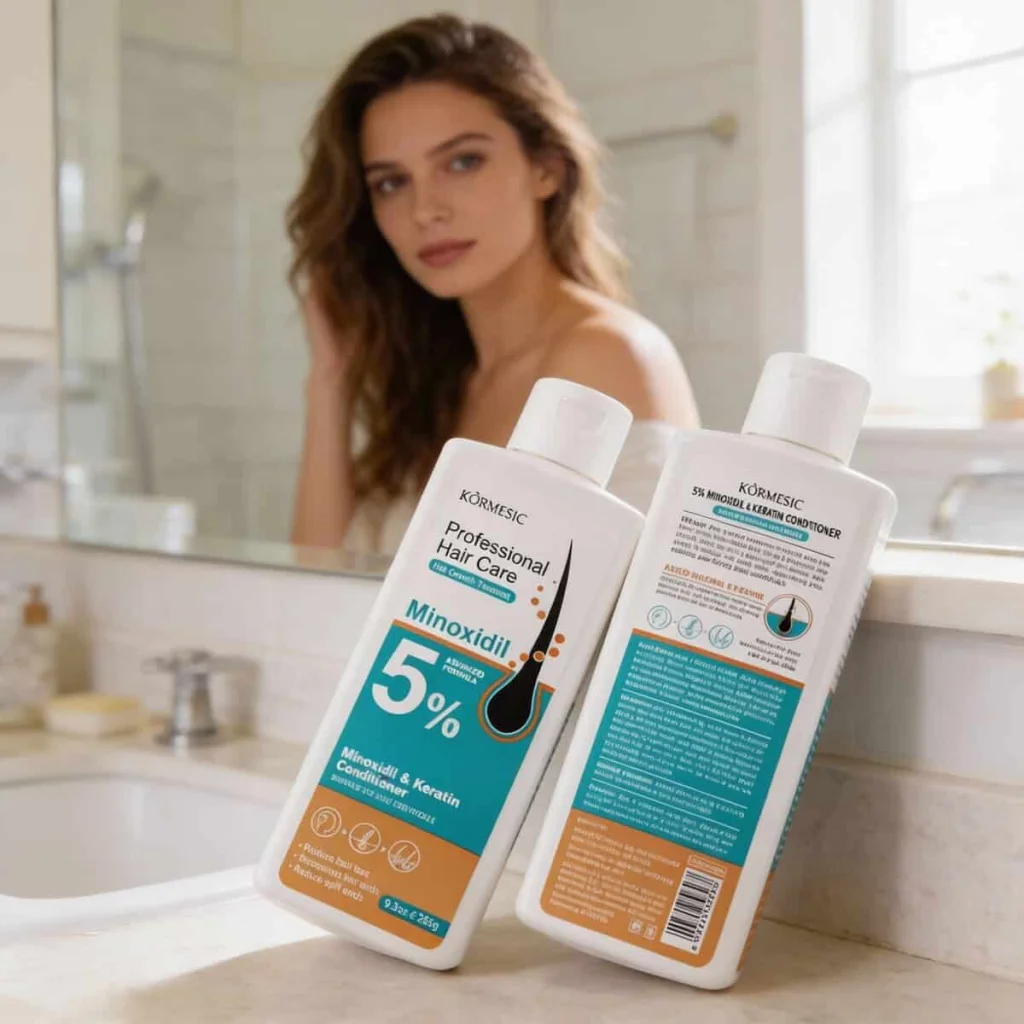 Balsam de par profesional cu minoxidil si keratina, Kormesic, 265 g - imagine 2