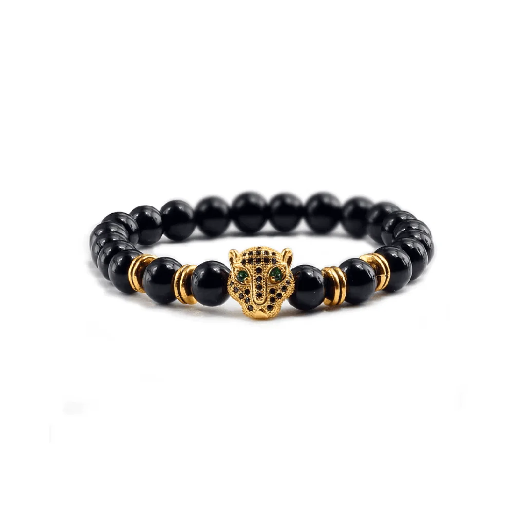 Brățară unisex cu mărgele și detalii decorative - imagine 8