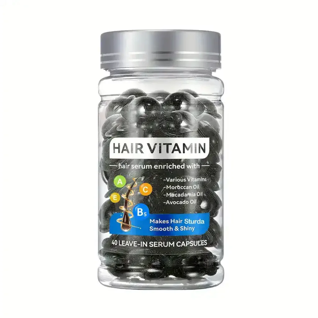 Capsule cu Vitamine pentru Păr, Ulei de Argan Hidratant, 40 capsule