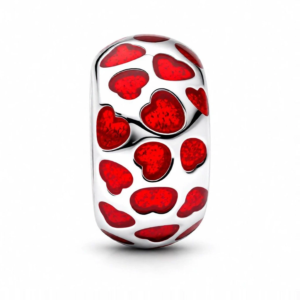 Charm Red Love cu inimi roșii - imagine 2