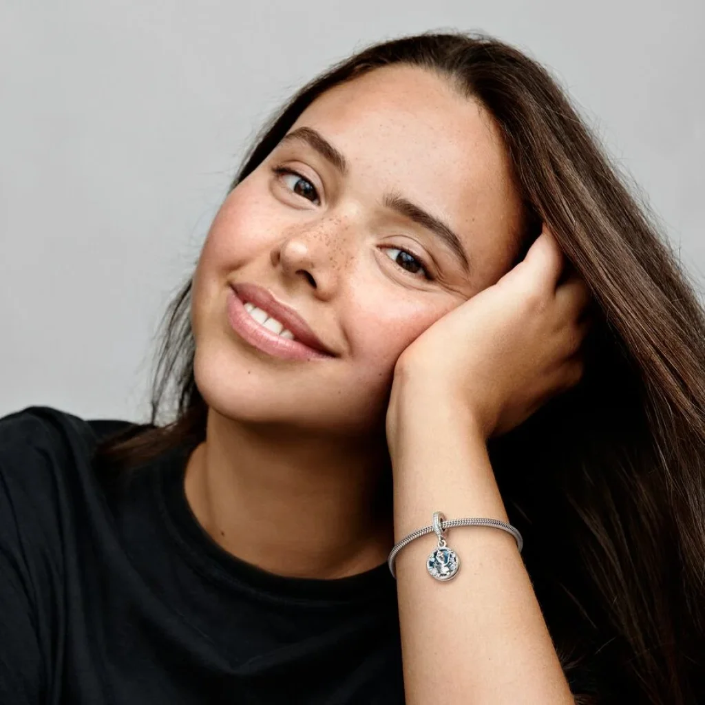 Charm pentru brățară, model om de zăpadă - imagine 2