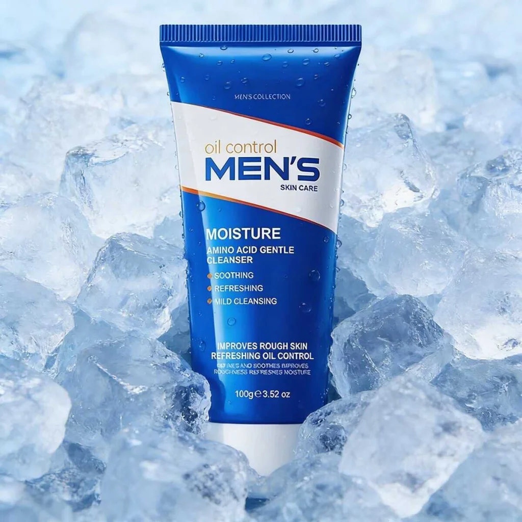 Cleanser de bărbați pentru controlul sebumului, Sadoer, 100g - imagine 3