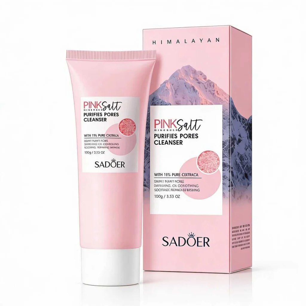 Cleanser de fata cu sare de himalaya, 100g