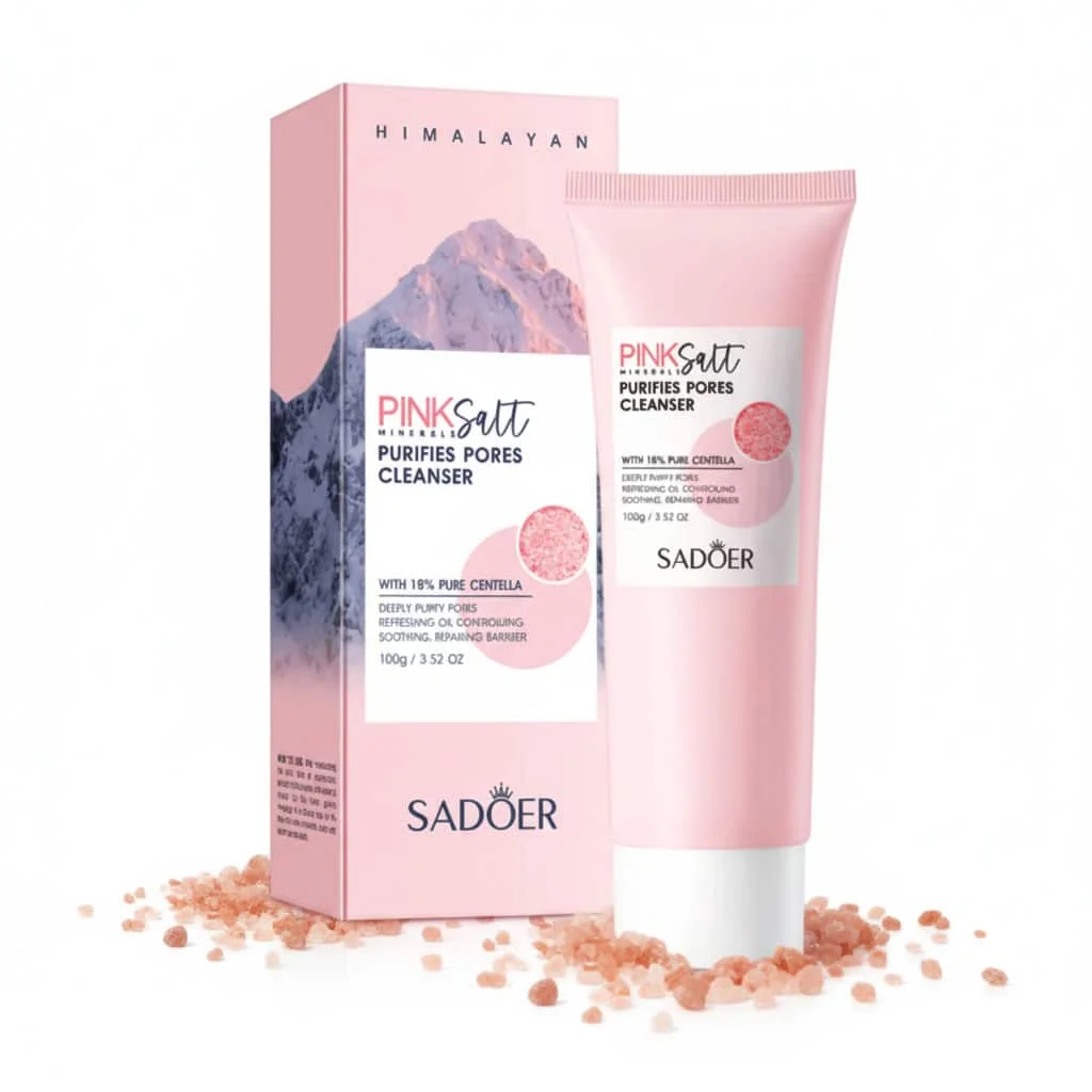 Cleanser de fata cu sare de himalaya, 100g - imagine 2