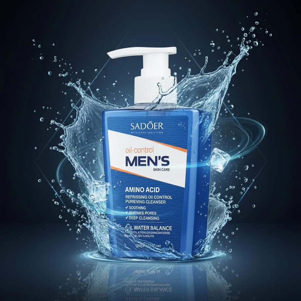 Cleanser de față pentru bărbați, Sadoer, 180g - imagine 3