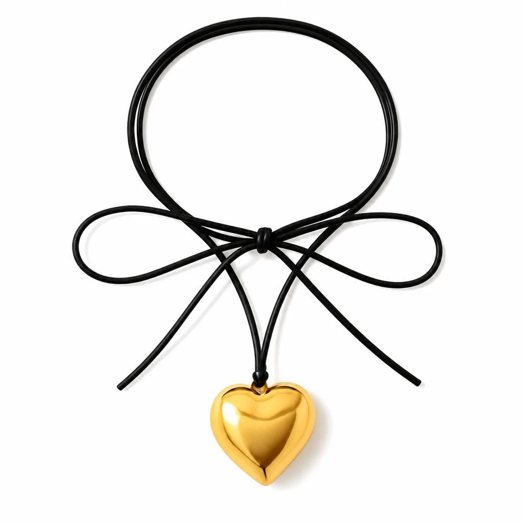 Colier Golden Heart