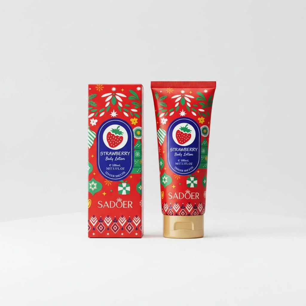 Crema de corp cu capsuni, 100ml - imagine 3