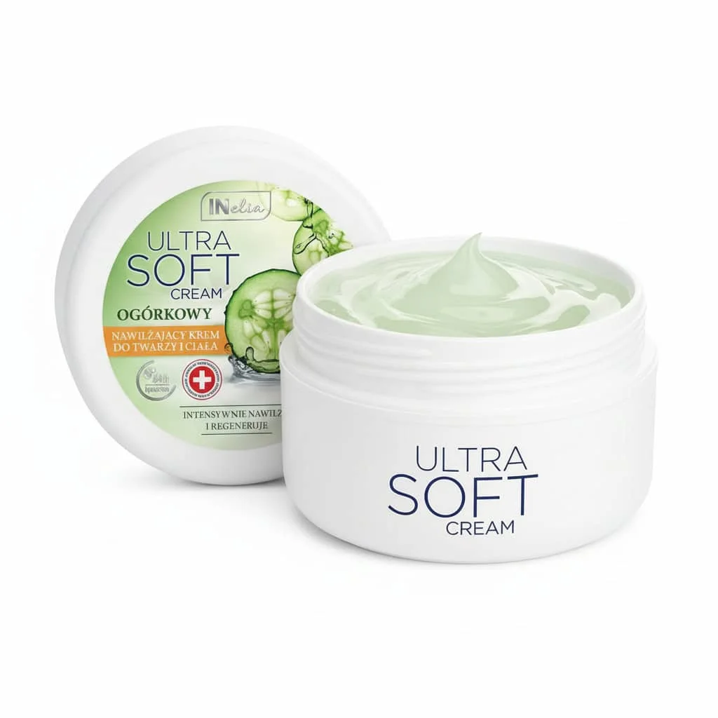 Crema de corp cu castravete ultra soft, Inelia, cantitate 200 ml - imagine 3