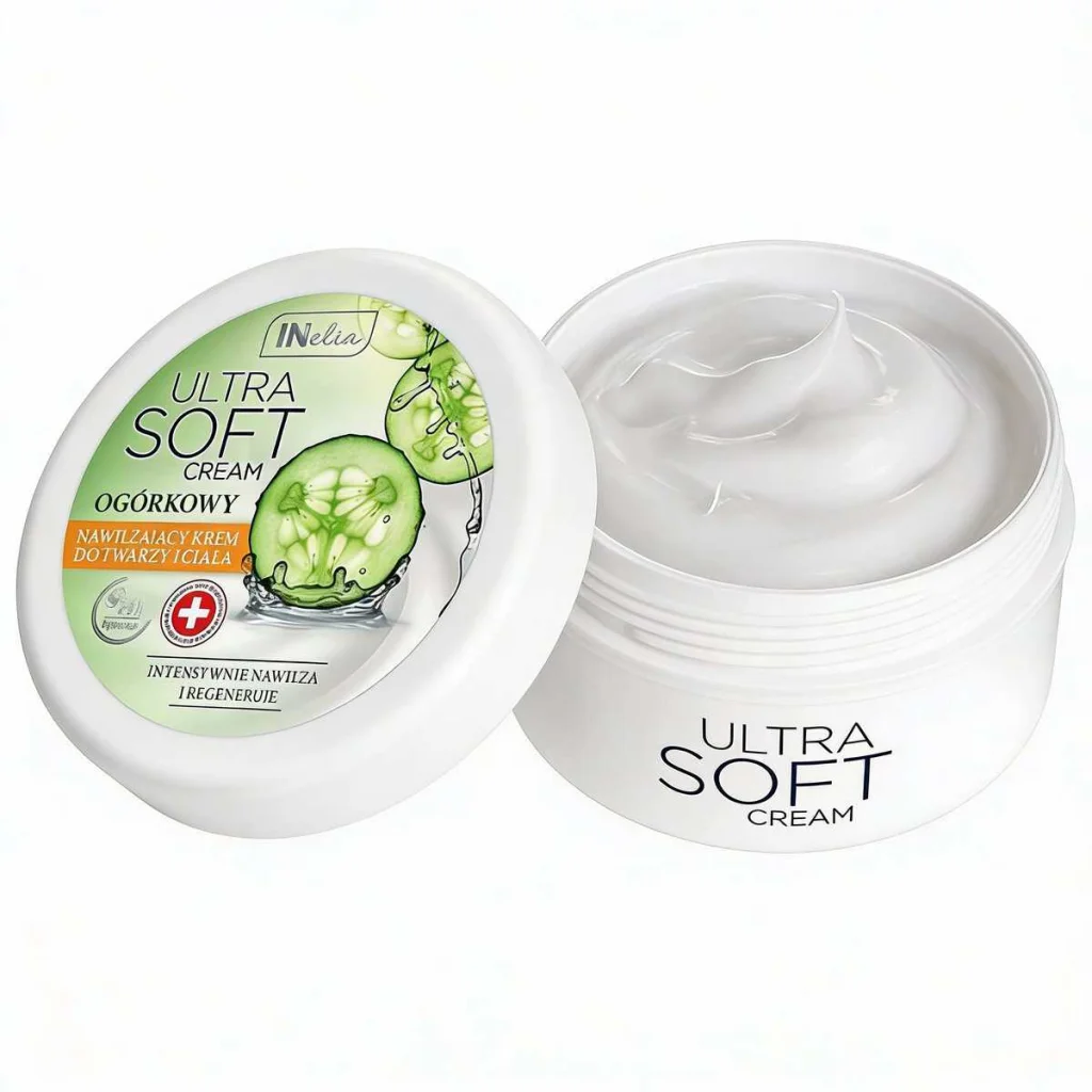 Crema de corp cu castravete ultra soft, Inelia, cantitate 200 ml