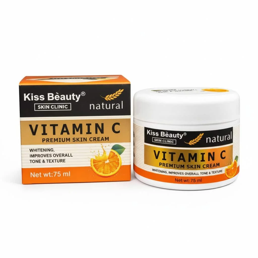 Cremă de față cu Vitamina C, Premium, Kiss Beauty, 75 ml