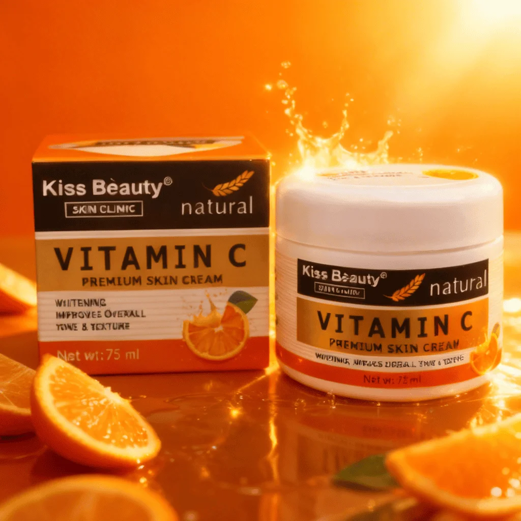 Cremă de față cu Vitamina C, Premium, Kiss Beauty, 75 ml - imagine 2