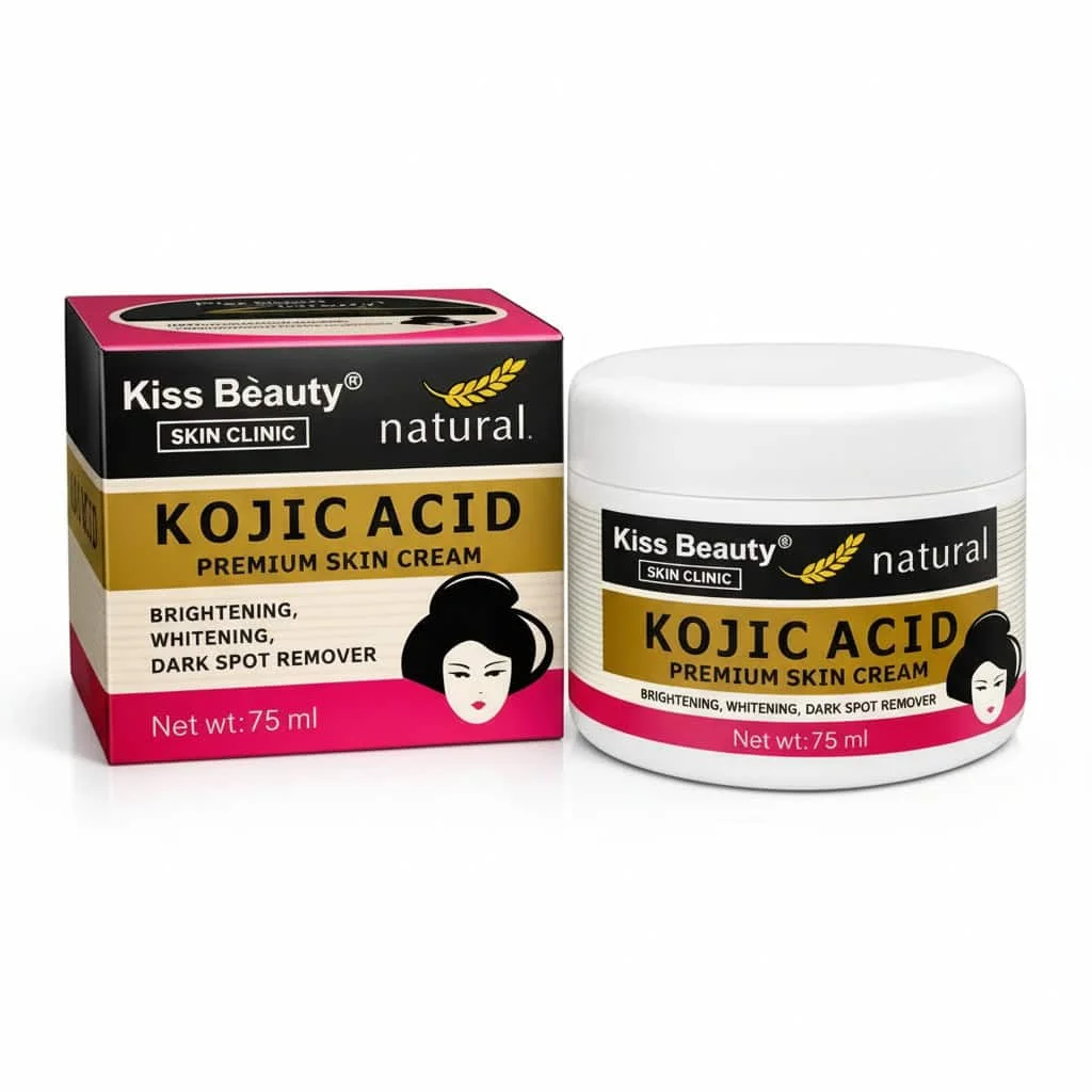 Cremă de față cu acid Kojic, Premium, Kiss Beauty, 75 ml