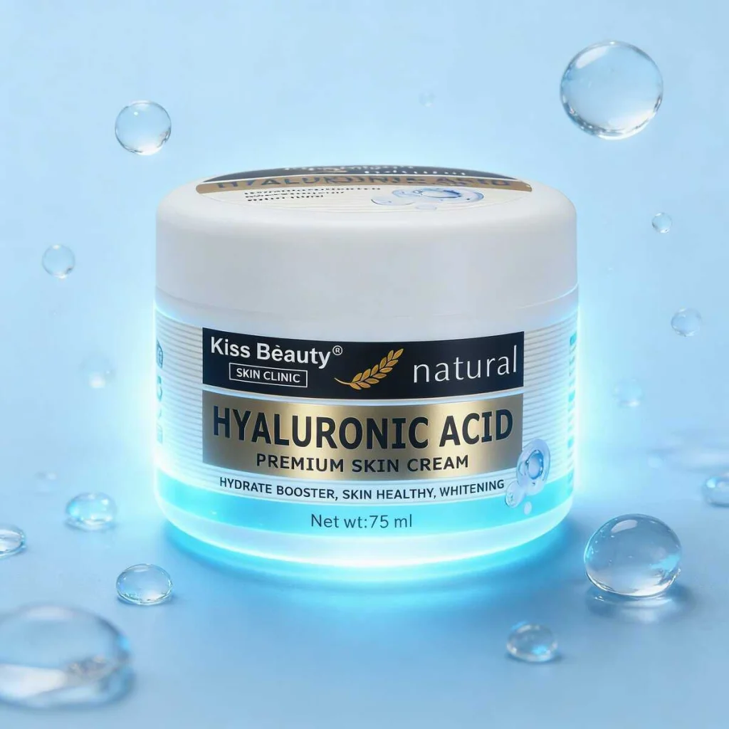 Cremă de față cu acid hialuronic, Premium, Kiss Beauty, 75 ml - imagine 2