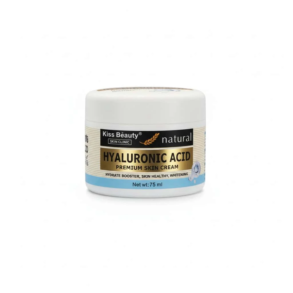 Cremă de față cu acid hialuronic, Premium, Kiss Beauty, 75 ml - imagine 4