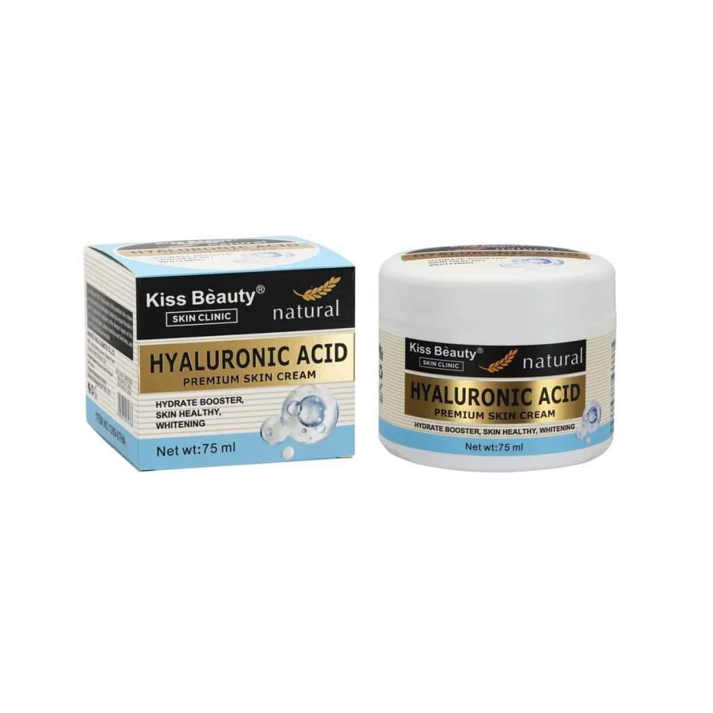 Cremă de față cu acid hialuronic, Premium, Kiss Beauty, 75 ml