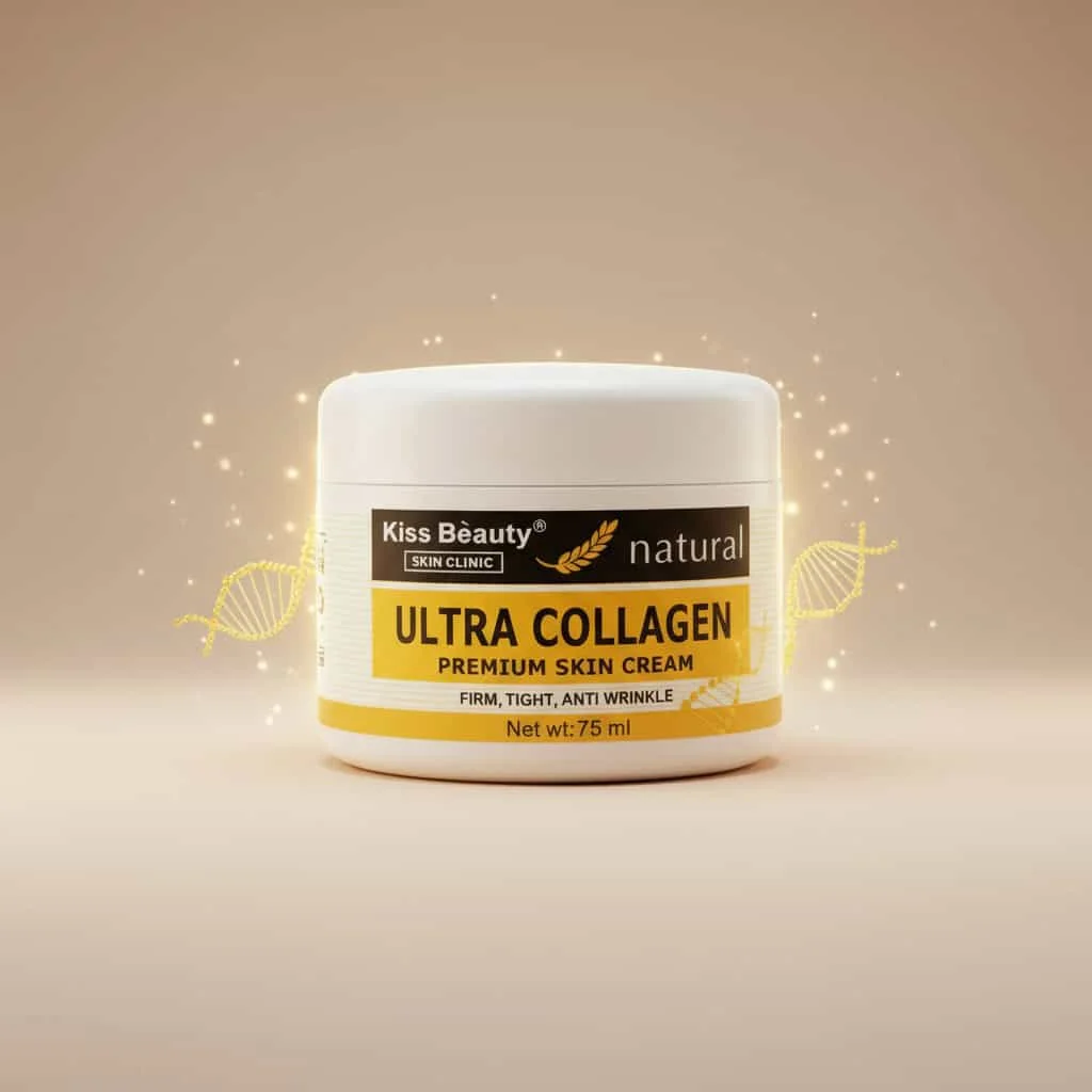 Cremă de față cu colagen, Premium, Kiss Beauty, 75 ml - imagine 2