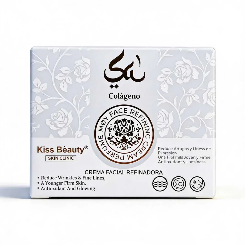 Cremă de față cu colagen, anti rid, Kiss Beauty, 50 ml - imagine 4