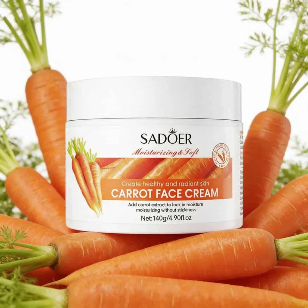 Cremă de față cu extract de morcovi, Sadoer, 140g - imagine 3
