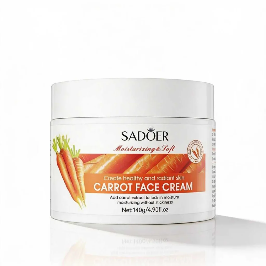 Cremă de față cu extract de morcovi, Sadoer, 140g