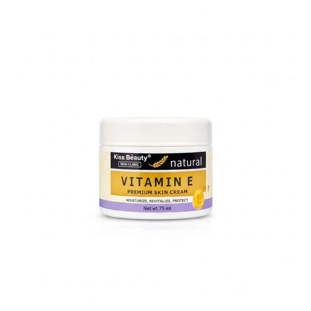 Cremă de față cu vitamina E, Premium, Kiss Beauty, 75 ml