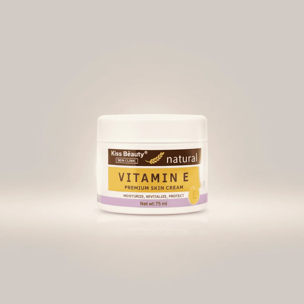 Cremă de față cu vitamina E, Premium, Kiss Beauty, 75 ml - imagine 4