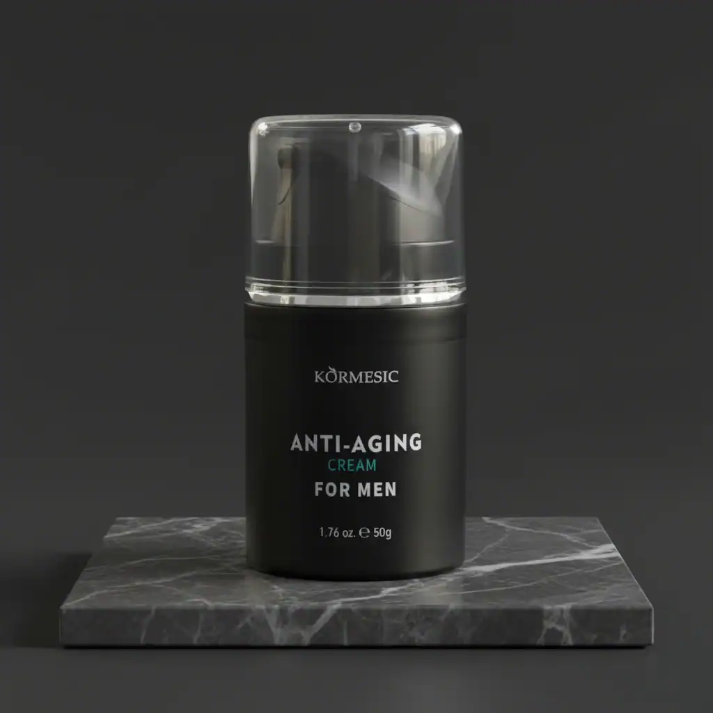 Cremă de față pentru bărbați, anti îmbătrânire, Kormesic, 50g - imagine 4