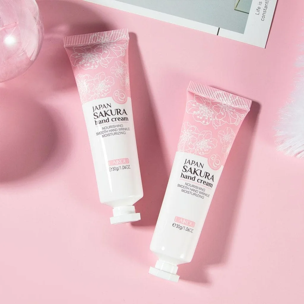 Cremă de mâini cu aromă de sakura japoneză, 30g - imagine 3