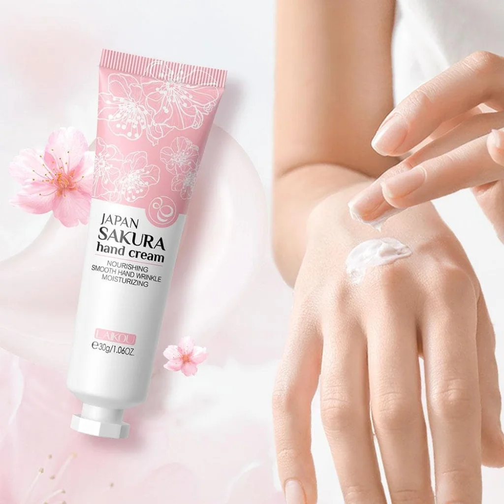 Cremă de mâini cu aromă de sakura japoneză, 30g - imagine 4