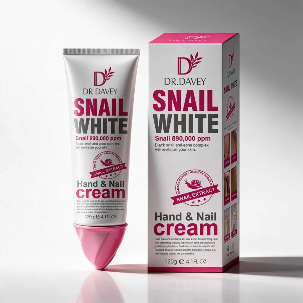 Crema de maini si unghii cu extract de melc, Dr. Davey, 120g - imagine 4