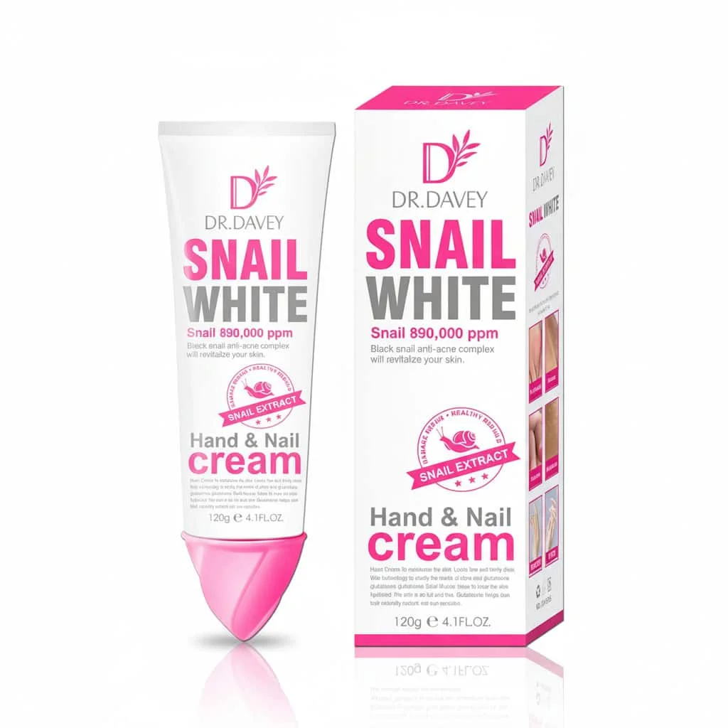Crema de maini si unghii cu extract de melc, Dr. Davey, 120g