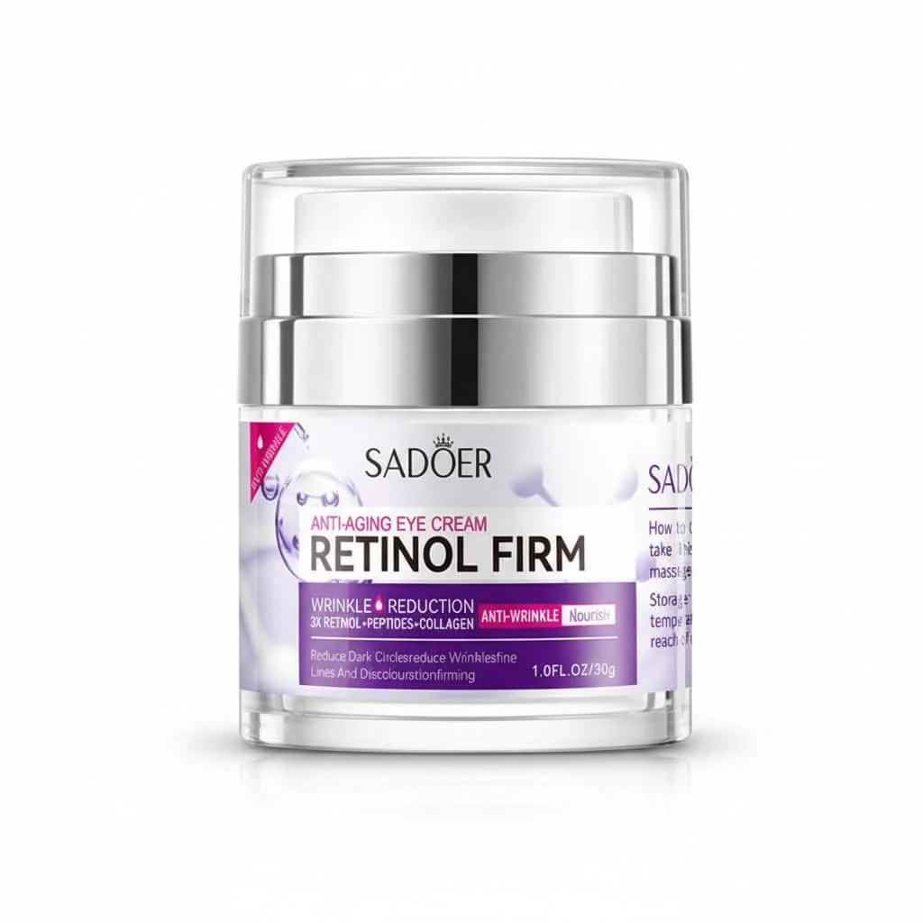Cremă de ochi cu retinol, peptide și colagen, Sadoer, 30 g