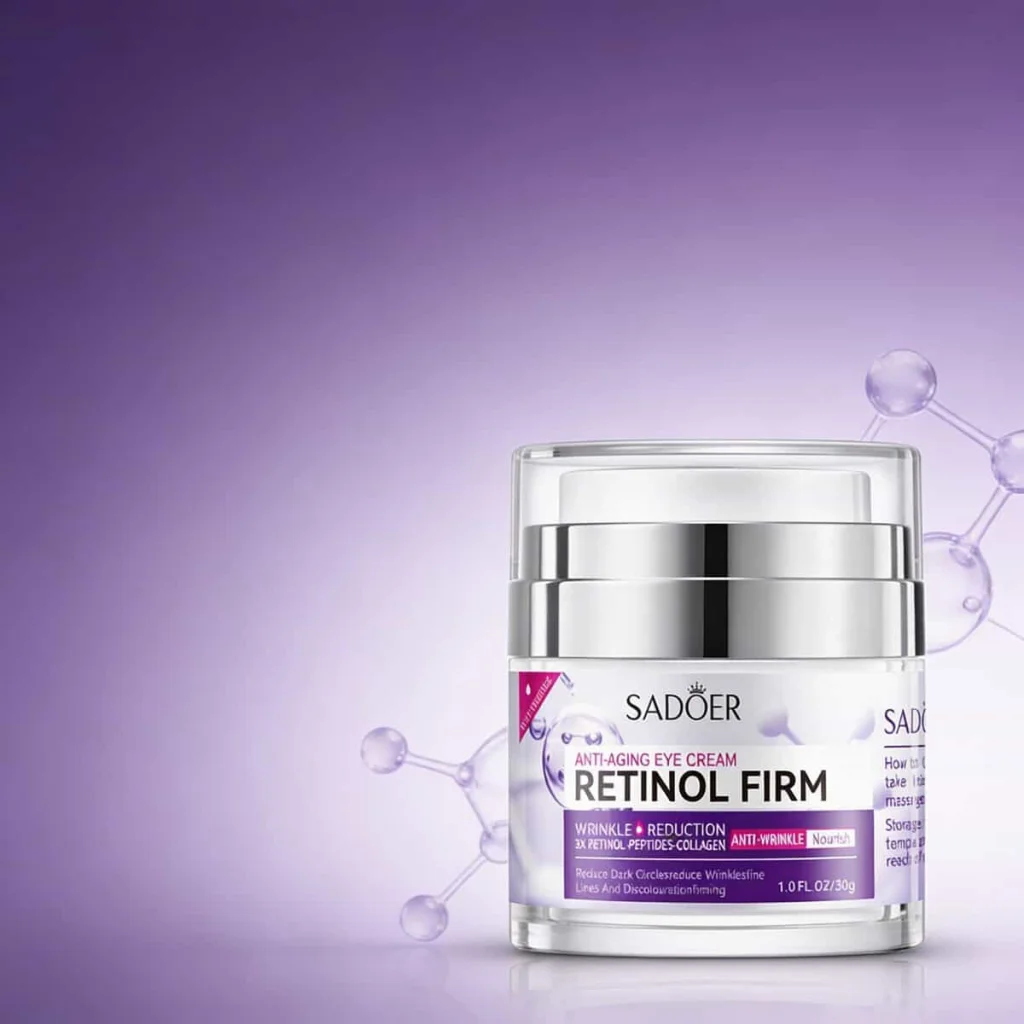 Cremă de ochi cu retinol, peptide și colagen, Sadoer, 30 g - imagine 3