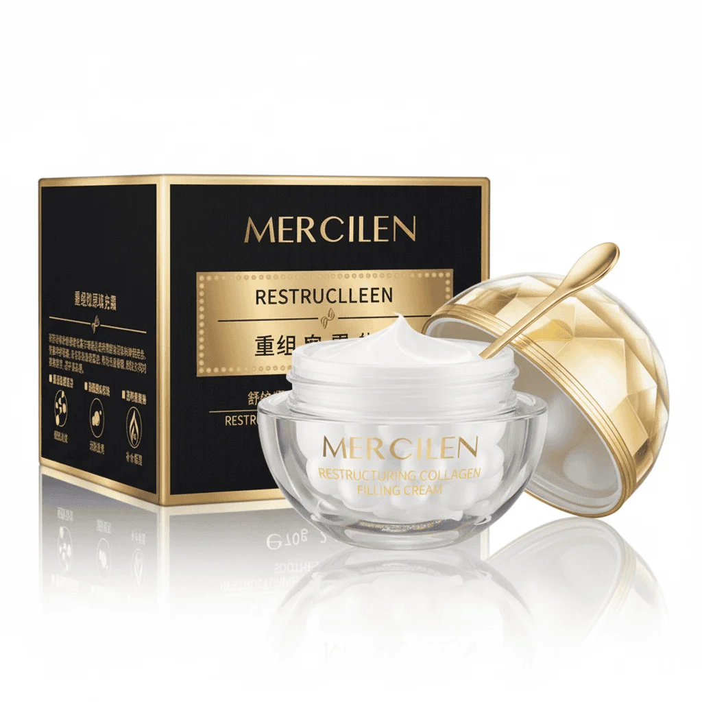 Cremă facială cu colagen restructurant, Mercilen, 70 g - imagine 2