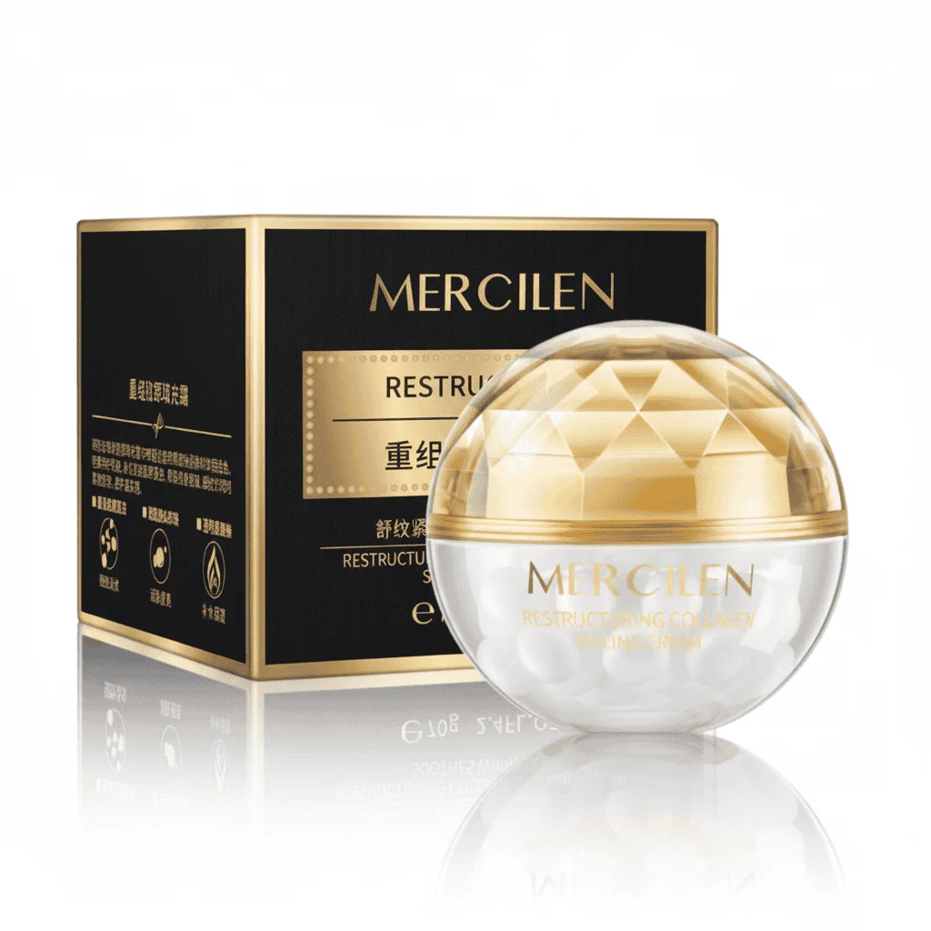 Cremă facială cu colagen restructurant, Mercilen, 70 g