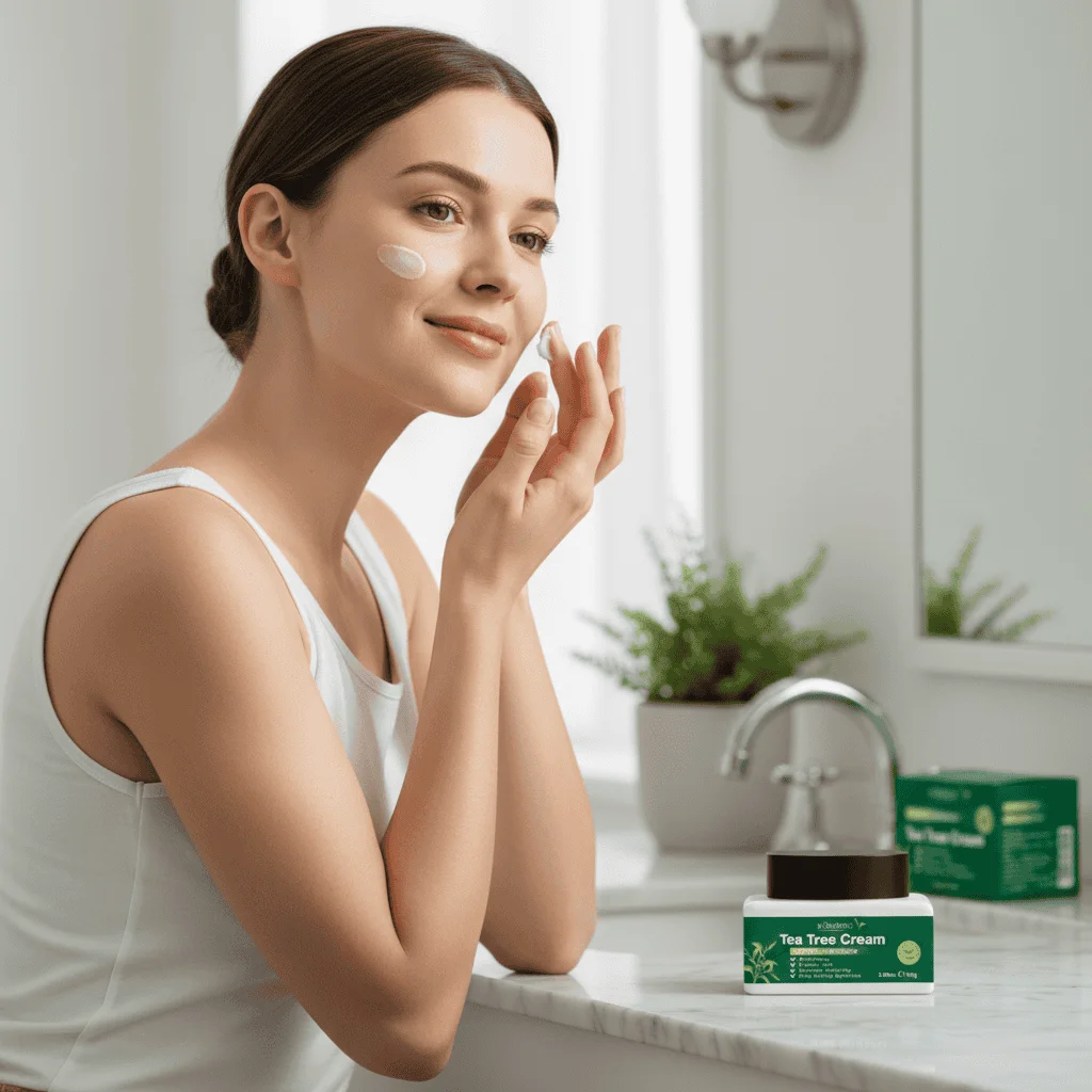 Cremă facială hidratantă cu arbore de ceai Kormesic, 110 g - imagine 4