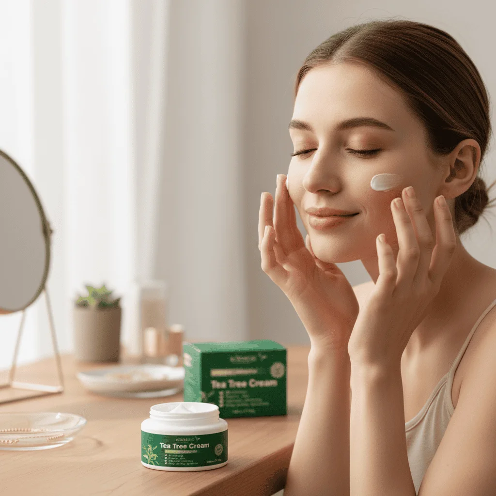 Cremă facială hidratantă cu arbore de ceai Kormesic, 110 g - imagine 3