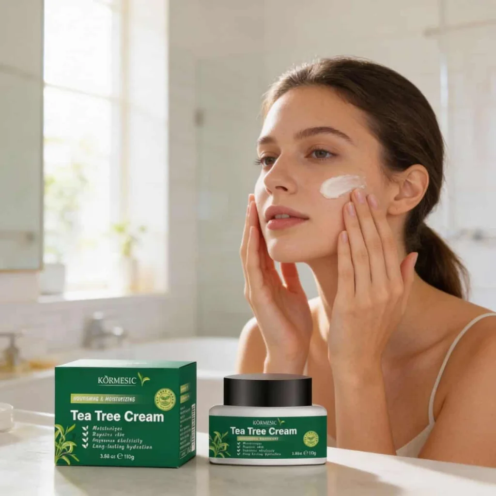 Cremă facială hidratantă cu arbore de ceai Kormesic, 110 g - imagine 2