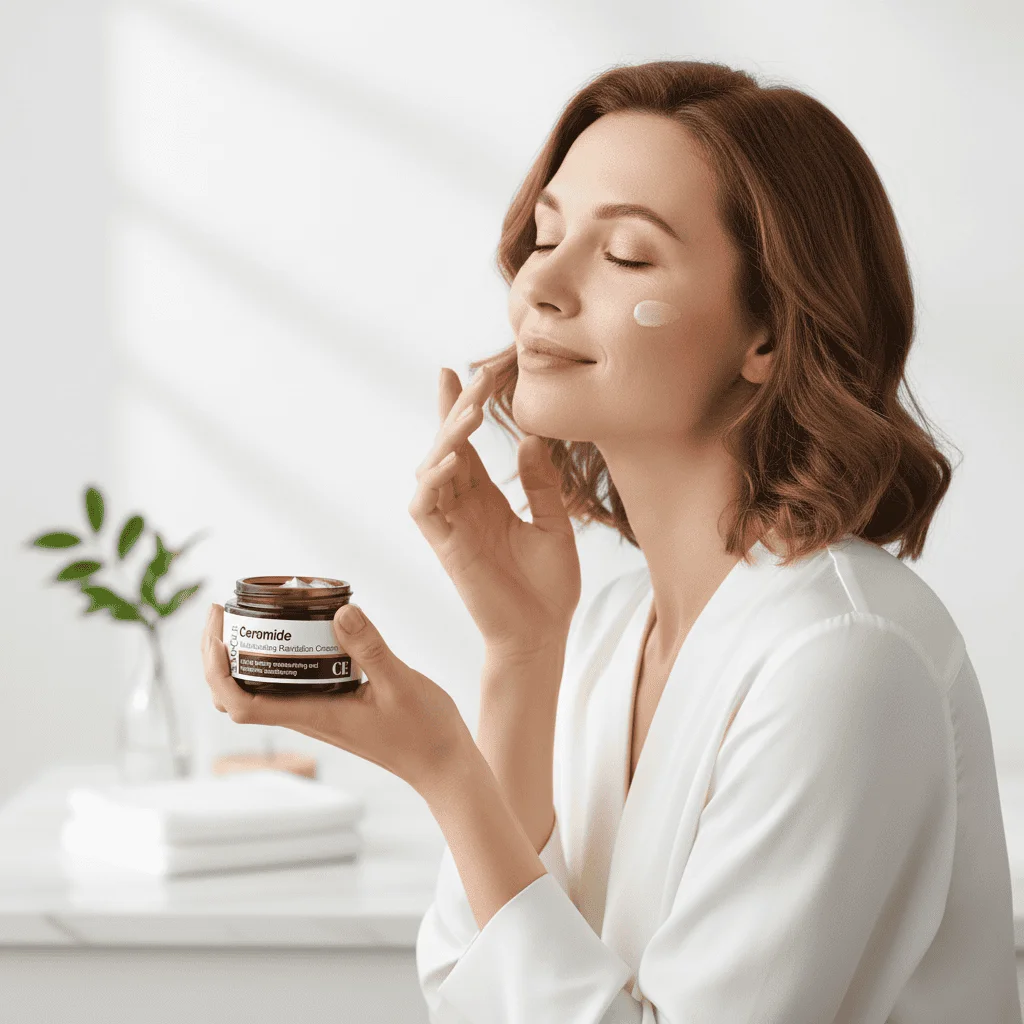Cremă hidratantă cu ceramide pentru piele radiantă, 50g - imagine 2