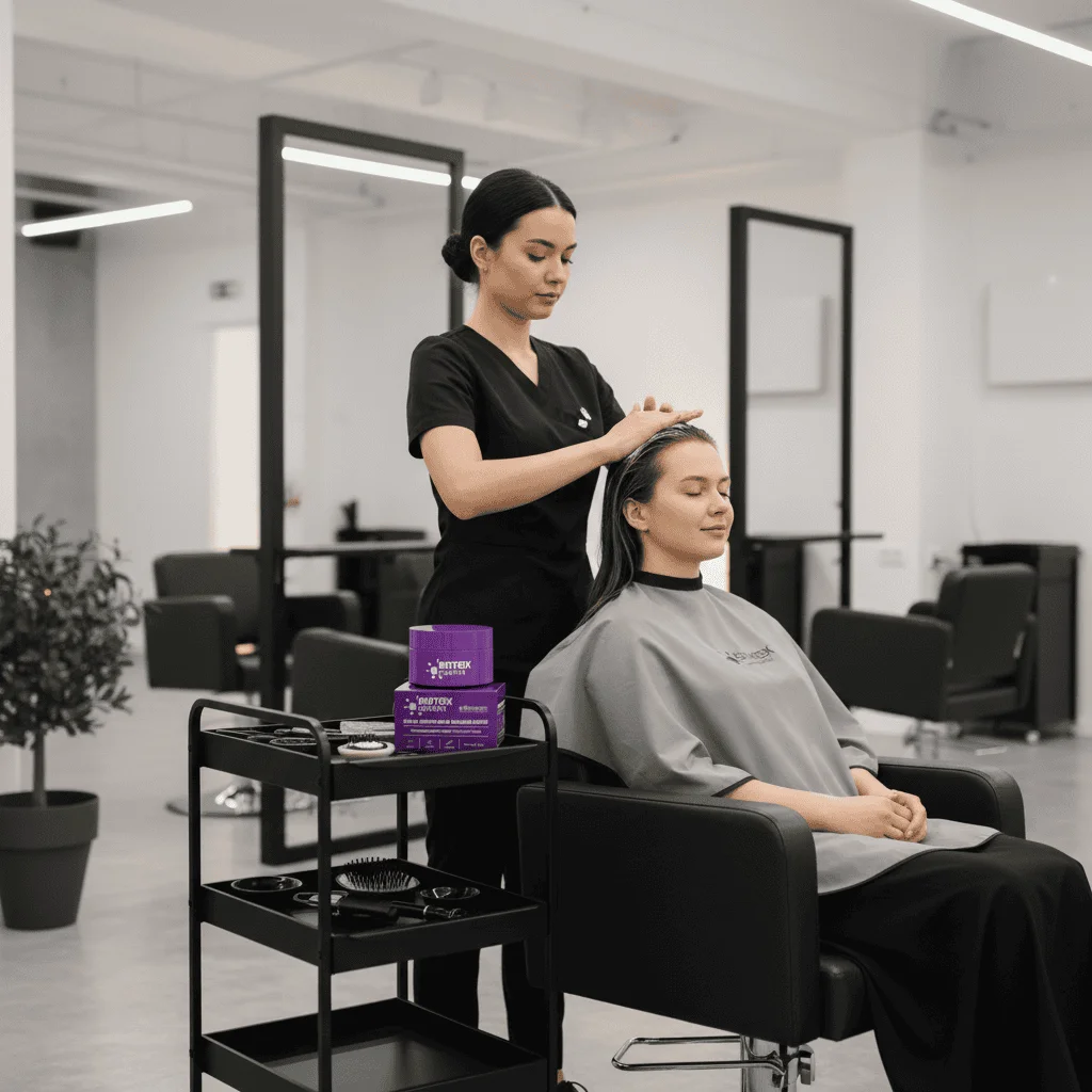 Cremă pentru masajul scalpului cu keratină și colagen, Kormesic, 100 g - imagine 3