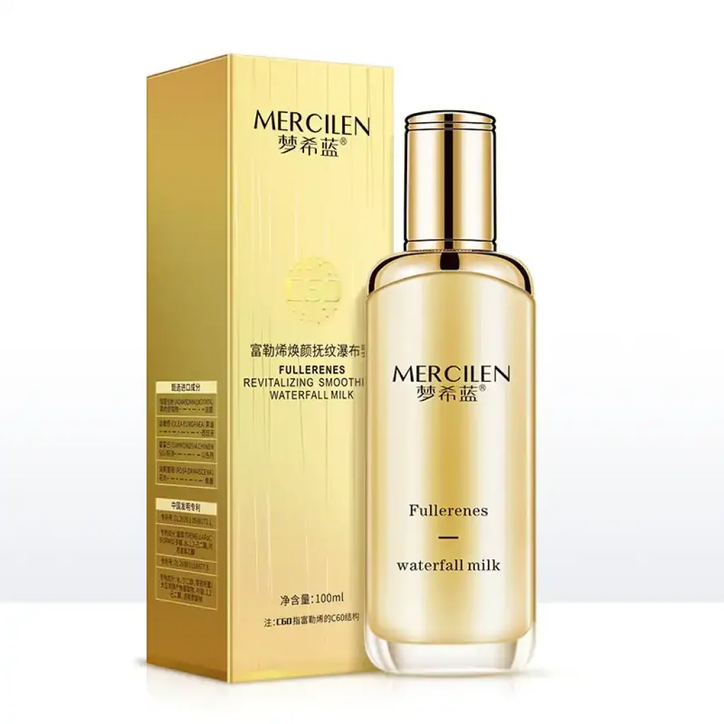 Emulsie de față cu fulerene, efect de netezire, Mercilen, 100 ml - imagine 3