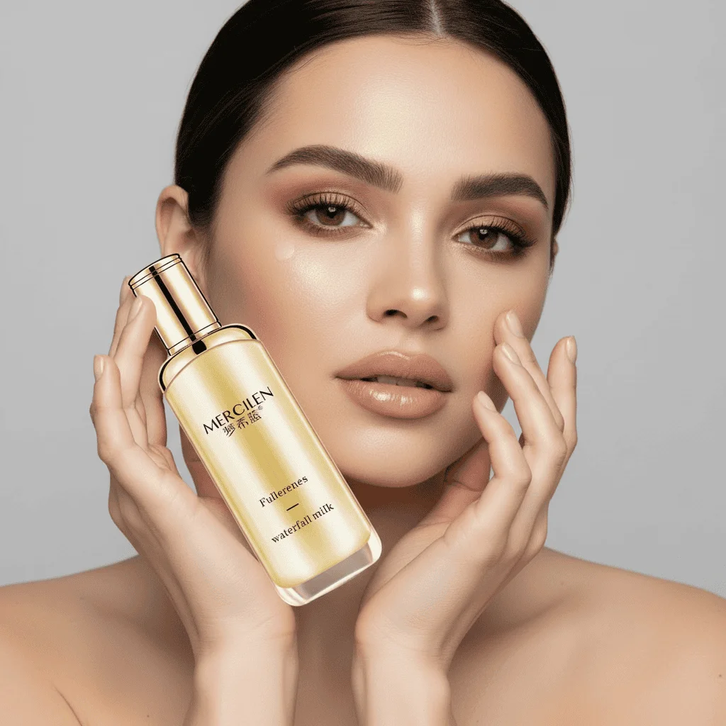 Emulsie de față cu fulerene, efect de netezire, Mercilen, 100 ml - imagine 2